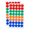2000 Pieces - 2cm Coloured Dot Stickers, Sticky Dots Labels,