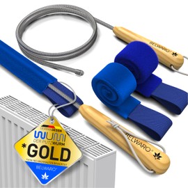 Wumi Radiator Cleaning Brush with 2 Extra Long Microfibre Hoses, Super Flexible & Washable, Lightning-fast Cleaning