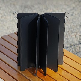 Camping Stove Windscreen | Camping Stove Insulation Screen Foldable | Fire Shield, 10 Plates Portable Grill Wind Guard with Carrying Bag for Camping Hiking Picnic Backpacking
