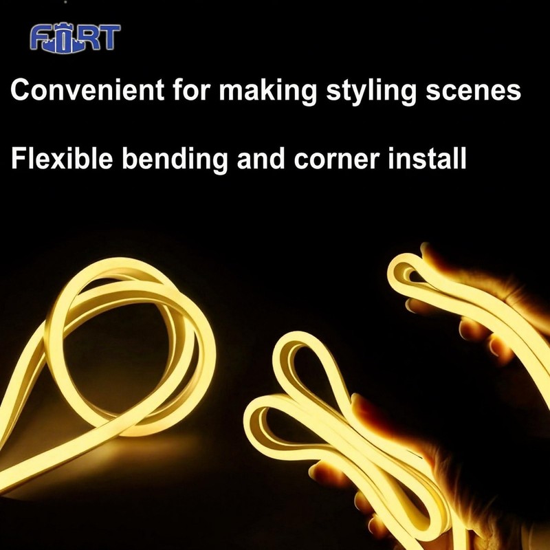 LED Neon Rope Lights 32.8FT 10M 120V AC Plug-in LED
