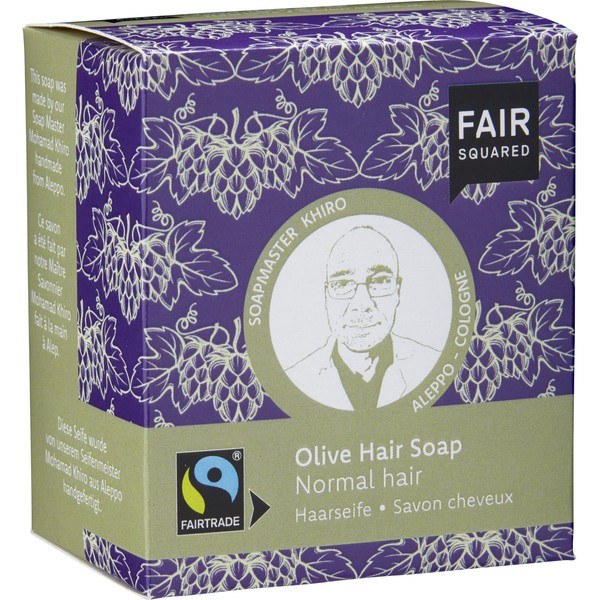 FAIR SQUARED Olive Hair Soap, 160 g