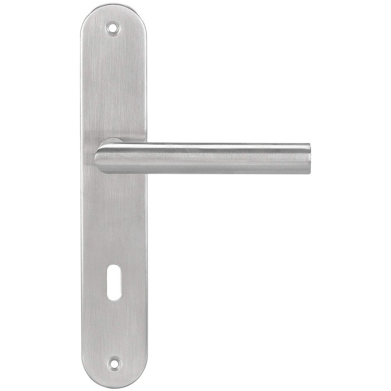 AGT Door Handle: Modern Stainless Steel Door Fitting Set, 2
