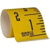 Made in USA 6 Ft. Long x 3" Wide, 1/4" Graduation, Yellow, Mylar Adhesive Tap...