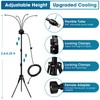 MQHUAYU 5.3FT Standing Misters for Outside Patio,Portable Misting Cooling System