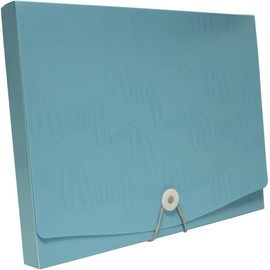 Oxford Caja Portadocumentos, Cierre Elástico, Polipropileno, Pieza, Color Azul, Tamaño Carta F758