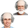 JehaYu 2 Pcs Wigs with 2 Pcs Glasses, Wig Men