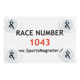 SPORTSMAGNETER Runner Design Running Magnets - Marathon Free Race Number Holder - Skin-friendly & Comfortable Fit - Protects Clothes from Holes - Pack of 4