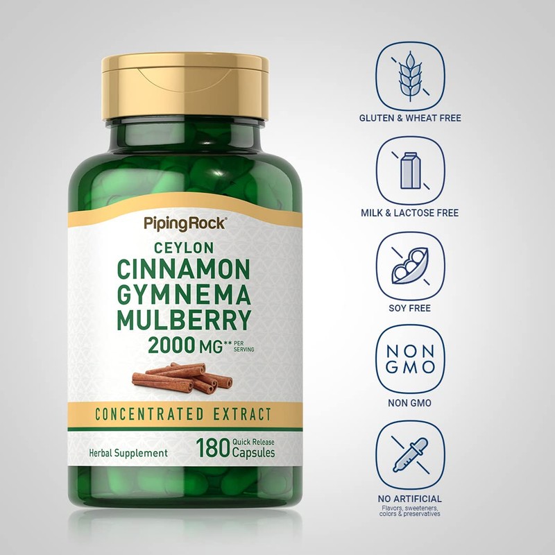 Piping Rock Ceylon Cinnamon Gymnema Mulberry Complex | 2000mg |