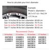 Foruidea 3D Printed Wolf Spare Tire Cover Dust-Proof Wheel Tire