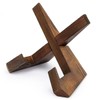 [KASSAI] Wooden Book Stand, X-Shaped (Brown)