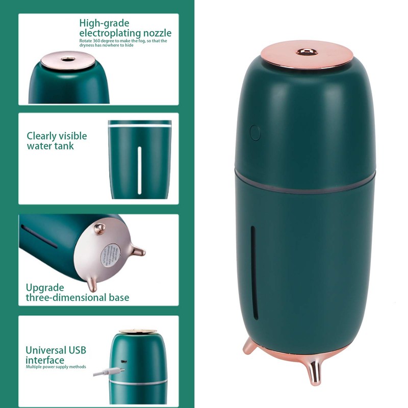 USB Intelligent Spray Humidifier with Night Light Air Humidification for