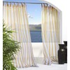 Outdoor décor Paneles de Gasa semitransparentes, Rayas Caqui, 54 x