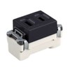 TOSHIBA E's Ease Wiring Fixture, Single Outlet for Assembly, Black,