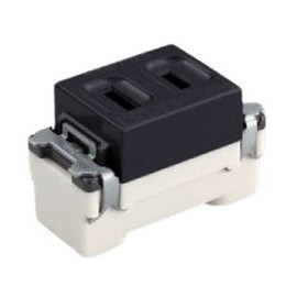 TOSHIBA E's Ease Wiring Fixture, Single Outlet for Assembly, Black, NDG2111(K)