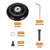 uxcell Set of 2 Luggage Wheels Replacement 60 x 24