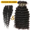 QTHAIR 16A Grade Deep Wave Human Hair Bundles with Middle