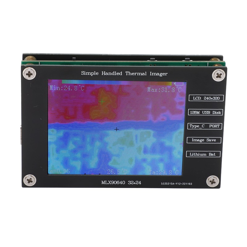 Thermal Imager Infrared Camera Digital Handheld Portable Multifunctional 2.8in LCD