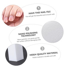 Ipetboom Nail Sanding Bands Manicure Sand Strip Buffer Block for Nail Polishing