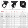 diystyle 1 Pair Luggage replacement Wheels Alternative Silent Casters su-tuke-sukyari-bokkusu Replacement