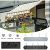 Ykybhx 4m Outdoor Awning Protective Cover Patio Awning Canopy Shelter,