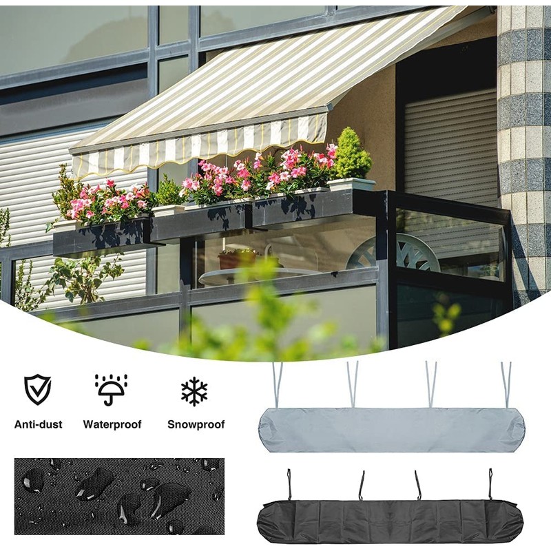 Ykybhx 4m Outdoor Awning Protective Cover Patio Awning Canopy Shelter,