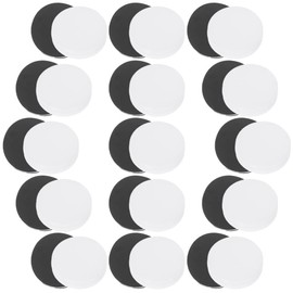 Backgammon Game Pieces Replacement: 30pcs Black White Backgammon Checkers for Roll-up Travel Backgammon