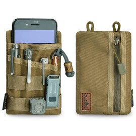 VIPERADE VE4 EDC Tool Pouch, Nylon Pocket Organiser with 6 Pockets, Small Tool Organiser Storage Pouch for Man, EDC Pocket Pouch for Flashlight Multitool EDC Gears