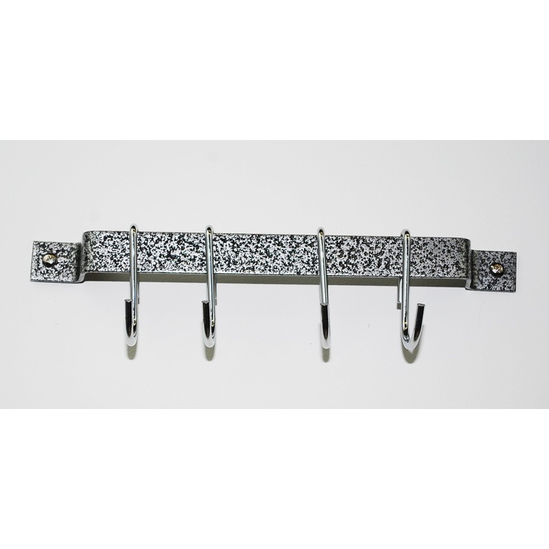 Rogar 12" Hammered Steel Bar Rack 1401