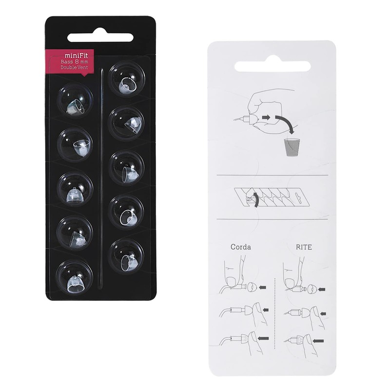 Cúpulas para audífonos Oticon MiniFit de doble ventilación, 3 paquetes