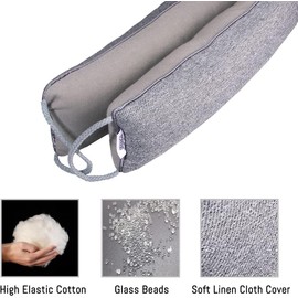 TORRAMI 30" Door Draft Stopper Under Bottom Insulation Noise Air Stopper 2.07LB,Draft Stopper Guard Seal for Doors and Windows - Dark Gray