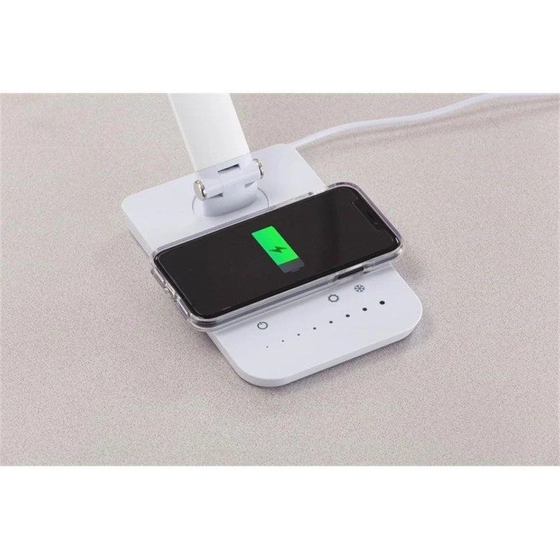 Pemberly Row Pivoting LED Lamp- Wireless Charging Pad & USB