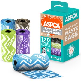 ASPCA Assorted Dog Poop Bags - 8 Rolls(120 Bags)