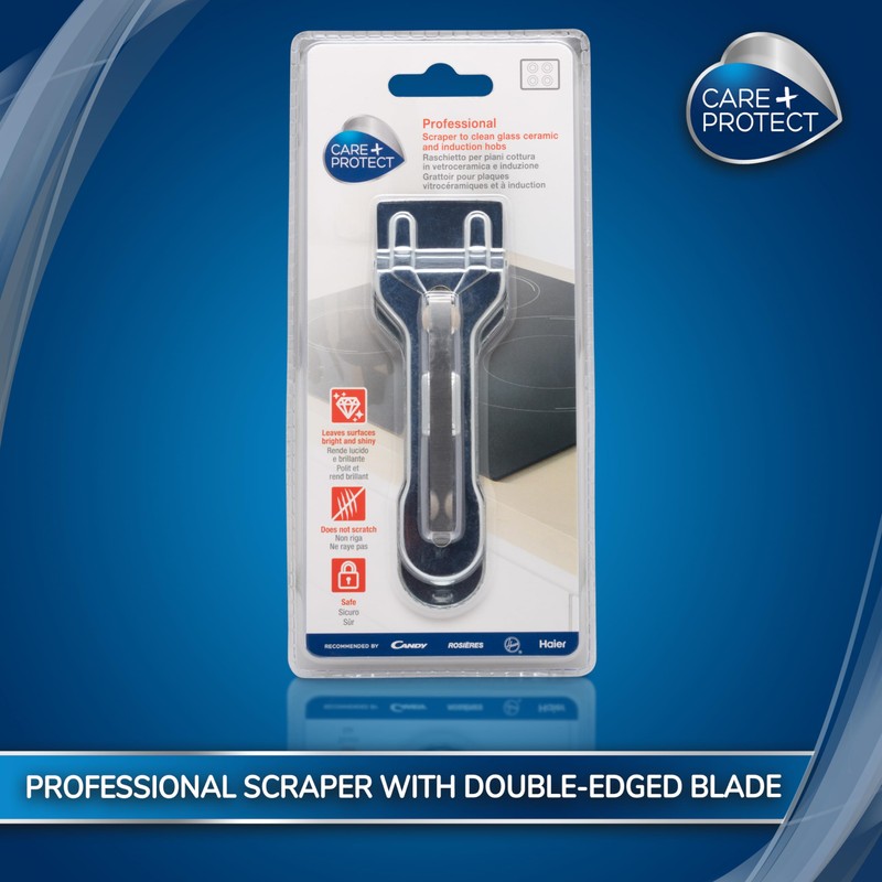 CARE + PROTECT Cleaning Scraper, for Glass, Ceramic, and Induction
