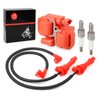 Ignition Coil and Spark Plug & Wire Cap Compatible with