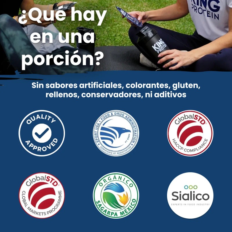 King Protein Whey + Creatina 900g - Polvo Nutricional Sabor