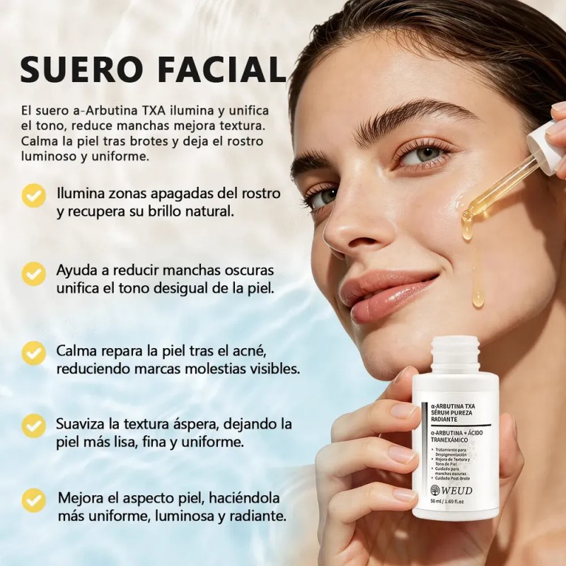 Kit Facial Coreano Reafirmante Hidratante Aclarante 6pzs