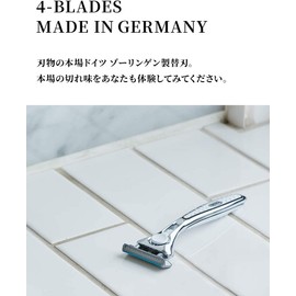Schick Schick Quattro 4 Titanium Holder (with blade + 1 replacement blade) Male Beard Shaving Razor