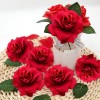 60 Cabezas Flores Rojo Rosa Decor Artificial Boda Fiesta 7cm