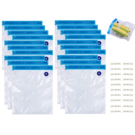 Pack of 20 Vacuum Bags (30 x 34 cm), Sous Vide Bags, Reusable Vacuum Bags, for Travel Vacuum Bags, for 3D Printer Filament, Food Preservation (20)