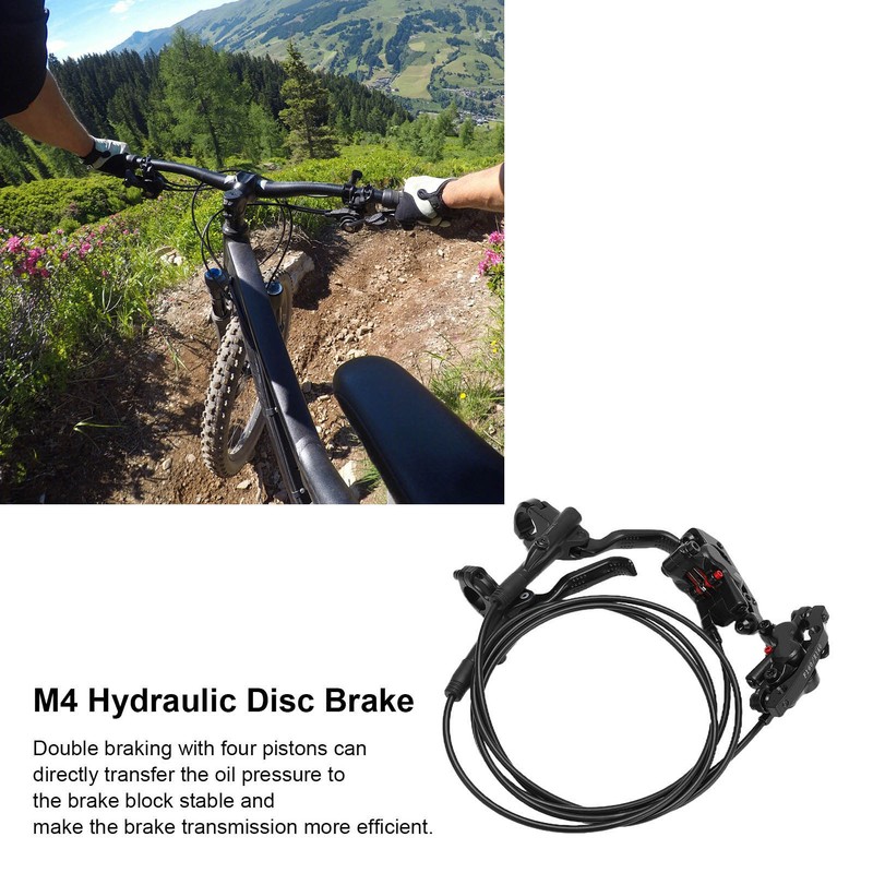 MEROCA M4 Bike Hydraulic Disc Brake 4 Piston Caliper MT420