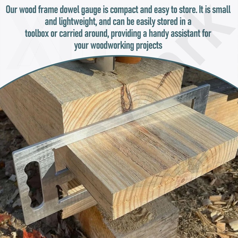 Timber Frame Tenon Gauge Tool 【1.5" and 2" slots w/handle】,Made