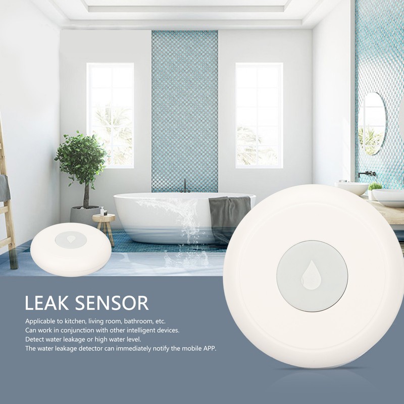 Water Leak Sensor Wireless Liquid Leakage Detector IP67 Waterproof for