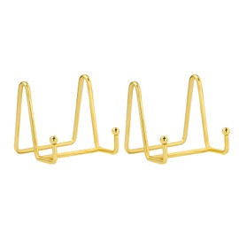 Hotoco Gold Decorative Plate Stand Holder Picture Frame Stand Easel Display Stand