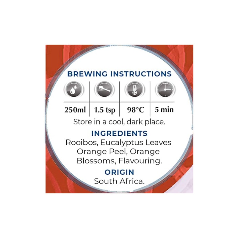 The Exotic Teapot – Rooibos Orange Eucalyptus, 150g Pouch, Flavoured
