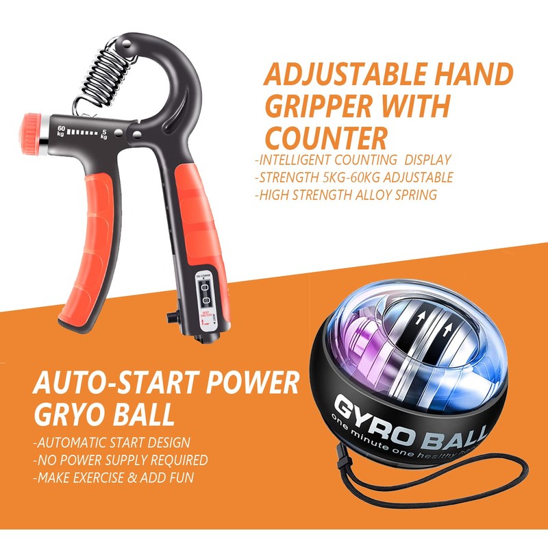 Hand Trainer, Forearm Trainer, Finger Grip, Forearm Training, Pack of