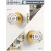 SORWDUERM Gold Door Knobs Crystal Door Knob Brushed Gold Passage
