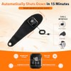 Cordless Heated Wrist Brace with Massager Support Vibration(2 pcs Black)
