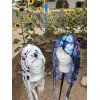 Ocean View Beauty 2 floral Doo-Rag Skull Caps, SEE DESCRIPTION.