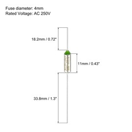 sourcing map 6Pcs Metal Temperature Thermal Fuse RY113 113 °C 235.4°F 15A 250V Cutoff Thermal Fuse for Motor Transformer Electric Industrial Home Appliance