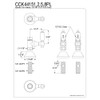 Kingston Brass CCK44158PL Trimscape 1/2 Inch FIP x 1/2 O.D.